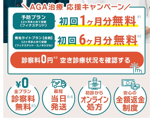 クリニックフォアagaクーポン